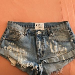 One teaspoon Bandit Denim Cutoff Short